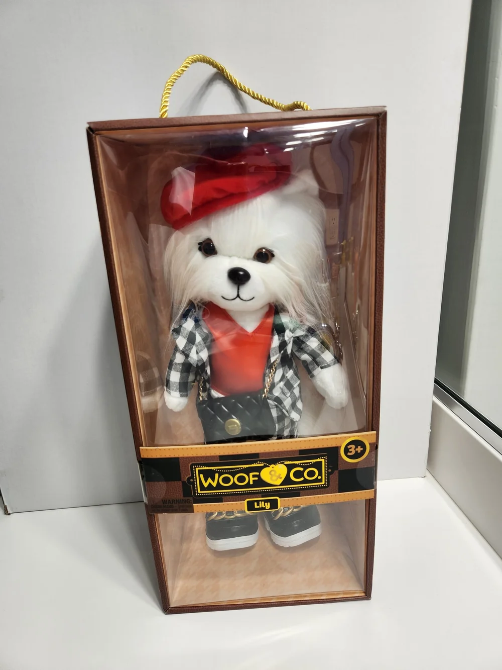 Woof & Co 15-inch Fashion Doll – Lily The Poseable Plush Shih Tzu with Removable